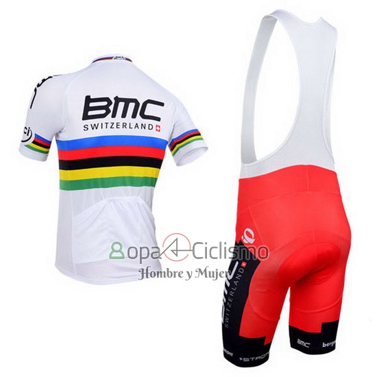 Uci Mondo Campione Ropa Ciclismo Culotte Corto 2013 Hombre Mangas Cortas BMC